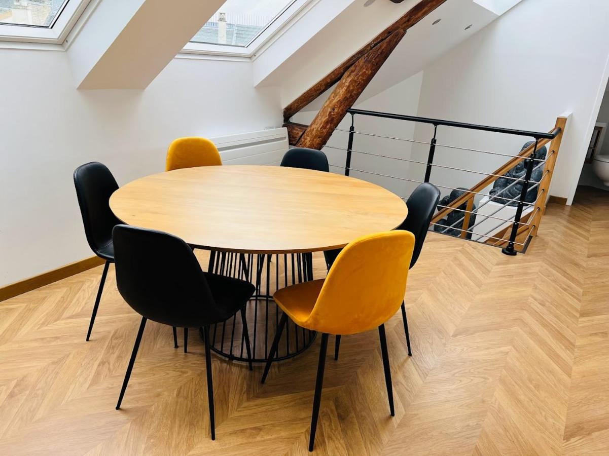 Elegant T4 Centre Reims/Parking Prive Apartamento Exterior foto